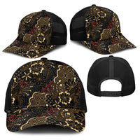 Batik Sekar Jagad Baseball Net Cap Indonesian Traditional Pattern