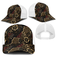Batik Sekar Jagad Baseball Net Cap Indonesian Traditional Pattern