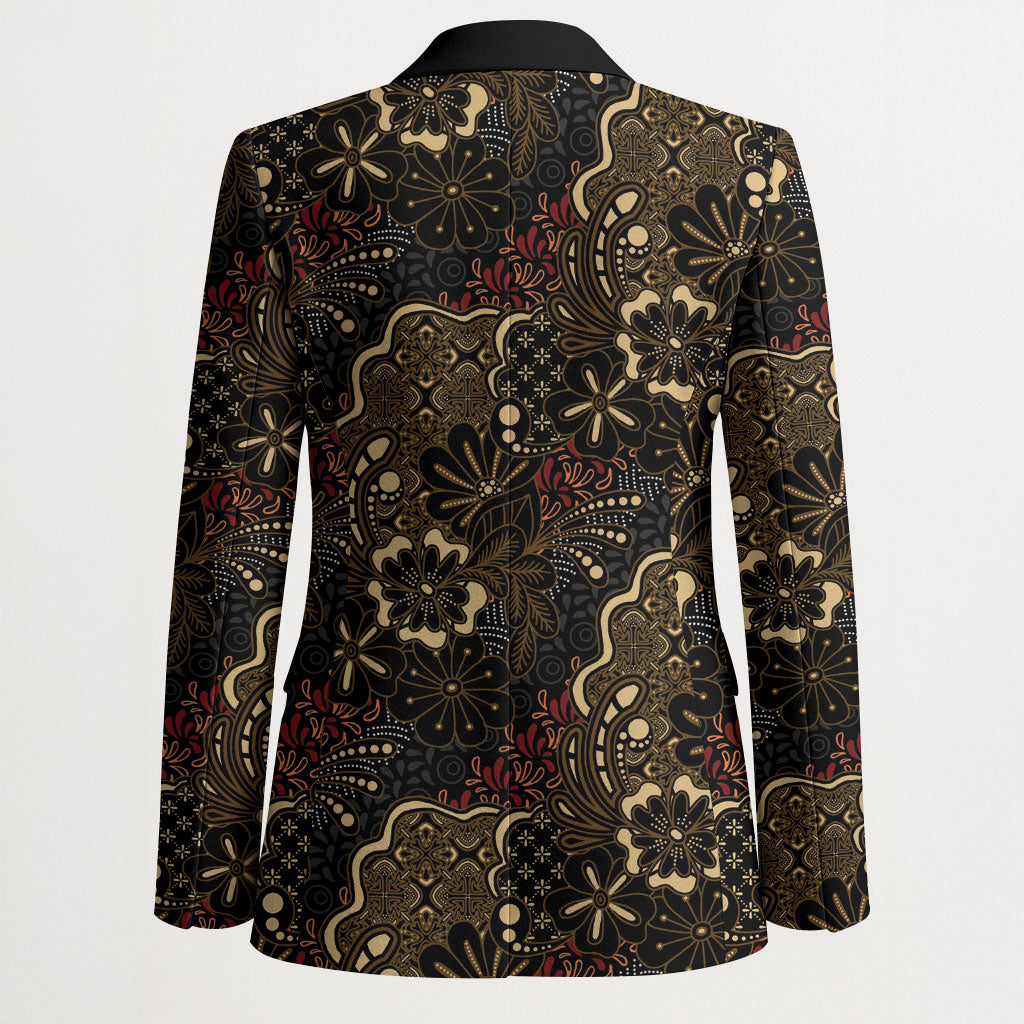 Batik Sekar Jagad Blazer Indonesian Traditional Pattern