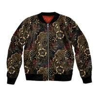 Batik Sekar Jagad Bomber Jacket Indonesian Traditional Pattern