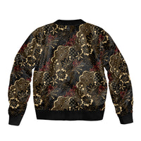 Batik Sekar Jagad Bomber Jacket Indonesian Traditional Pattern