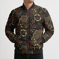 Batik Sekar Jagad Bomber Puffer Jacket Indonesian Traditional Pattern
