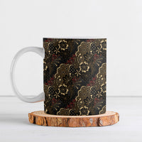 Batik Sekar Jagad Ceramic Mug Indonesian Traditional Pattern