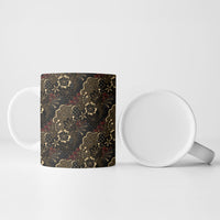 Batik Sekar Jagad Ceramic Mug Indonesian Traditional Pattern