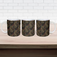 Batik Sekar Jagad Ceramic Mug Indonesian Traditional Pattern