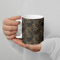 Batik Sekar Jagad Ceramic Mug Indonesian Traditional Pattern
