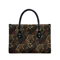 Batik Sekar Jagad Leather Bag Indonesian Traditional Pattern