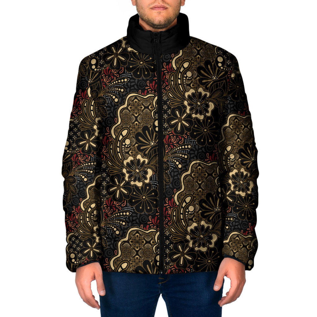 Batik Sekar Jagad Padded Jacket Indonesian Traditional Pattern