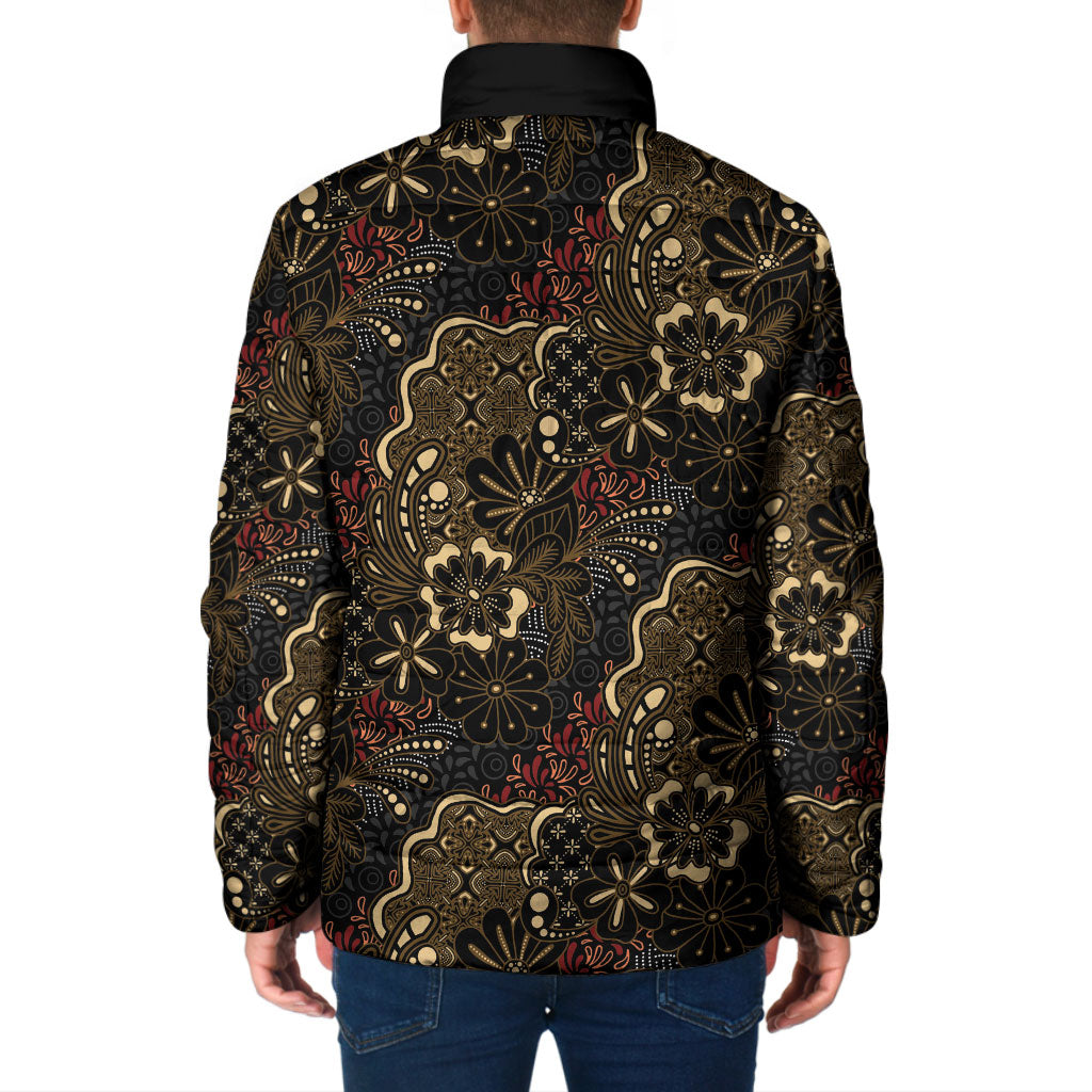 Batik Sekar Jagad Padded Jacket Indonesian Traditional Pattern