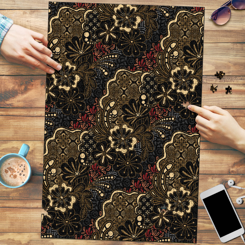 Batik Sekar Jagad Puzzle Indonesian Traditional Pattern