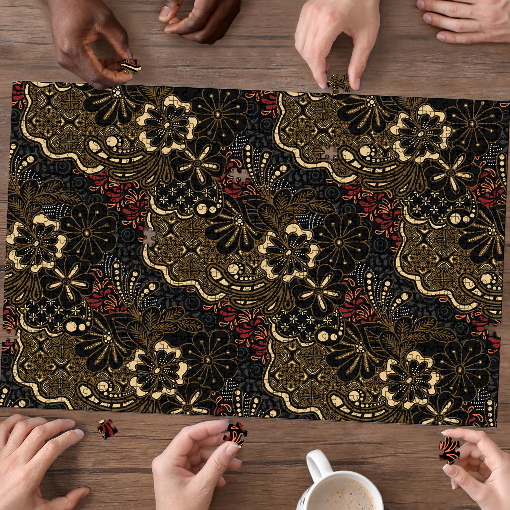 Batik Sekar Jagad Puzzle Indonesian Traditional Pattern