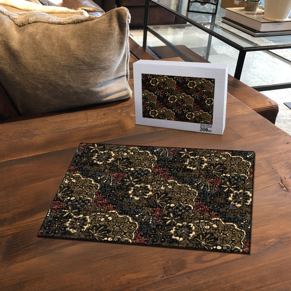 Batik Sekar Jagad Puzzle Indonesian Traditional Pattern