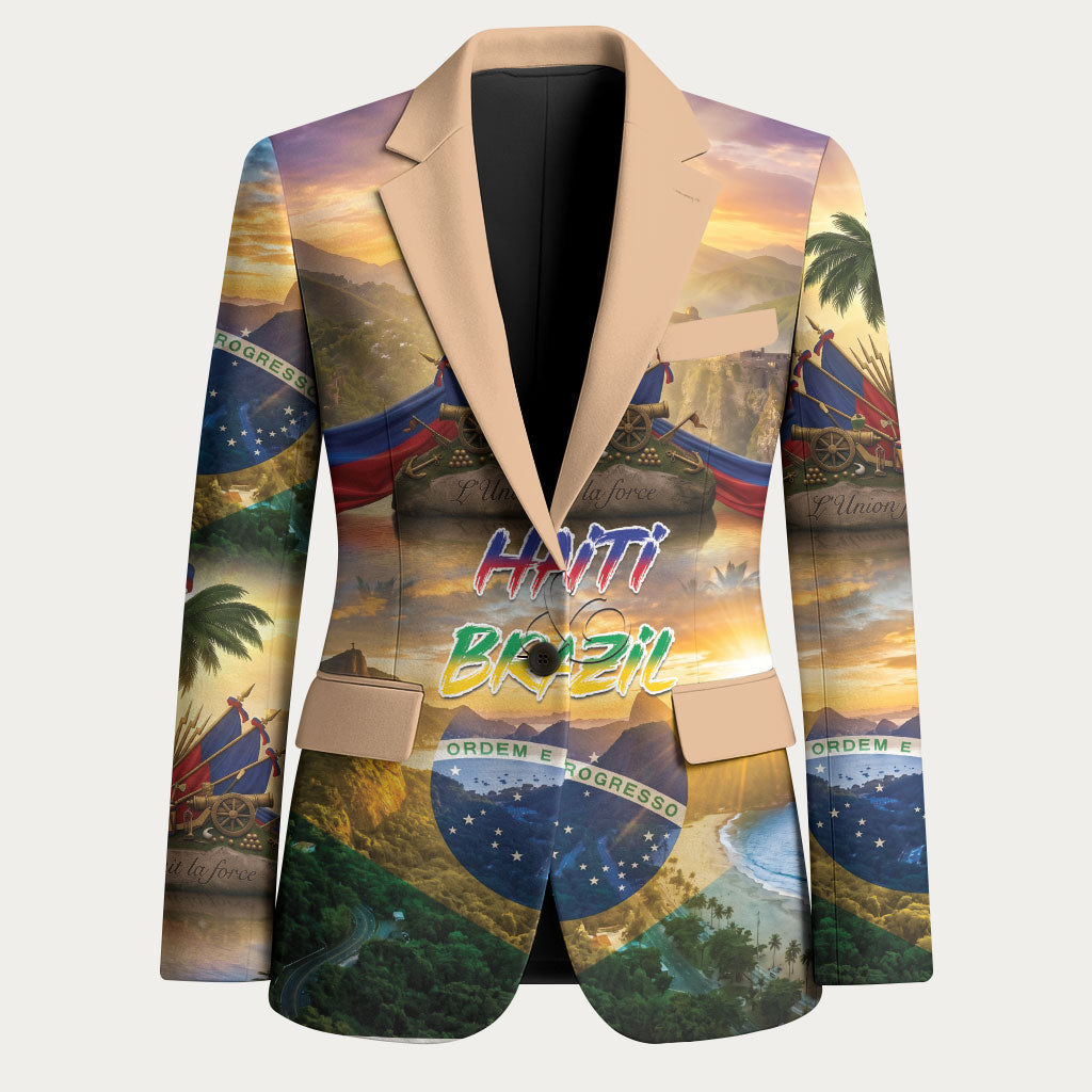 Personalized Brazil Haiti Blazer Heritage Landscape