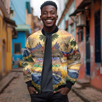 Personalized Brazil Haiti Bomber Jacket Heritage Landscape