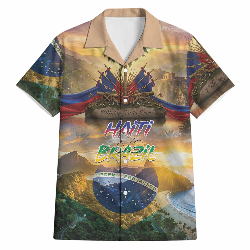 Personalized Brazil Haiti Hawaiian Shirt Heritage Landscape