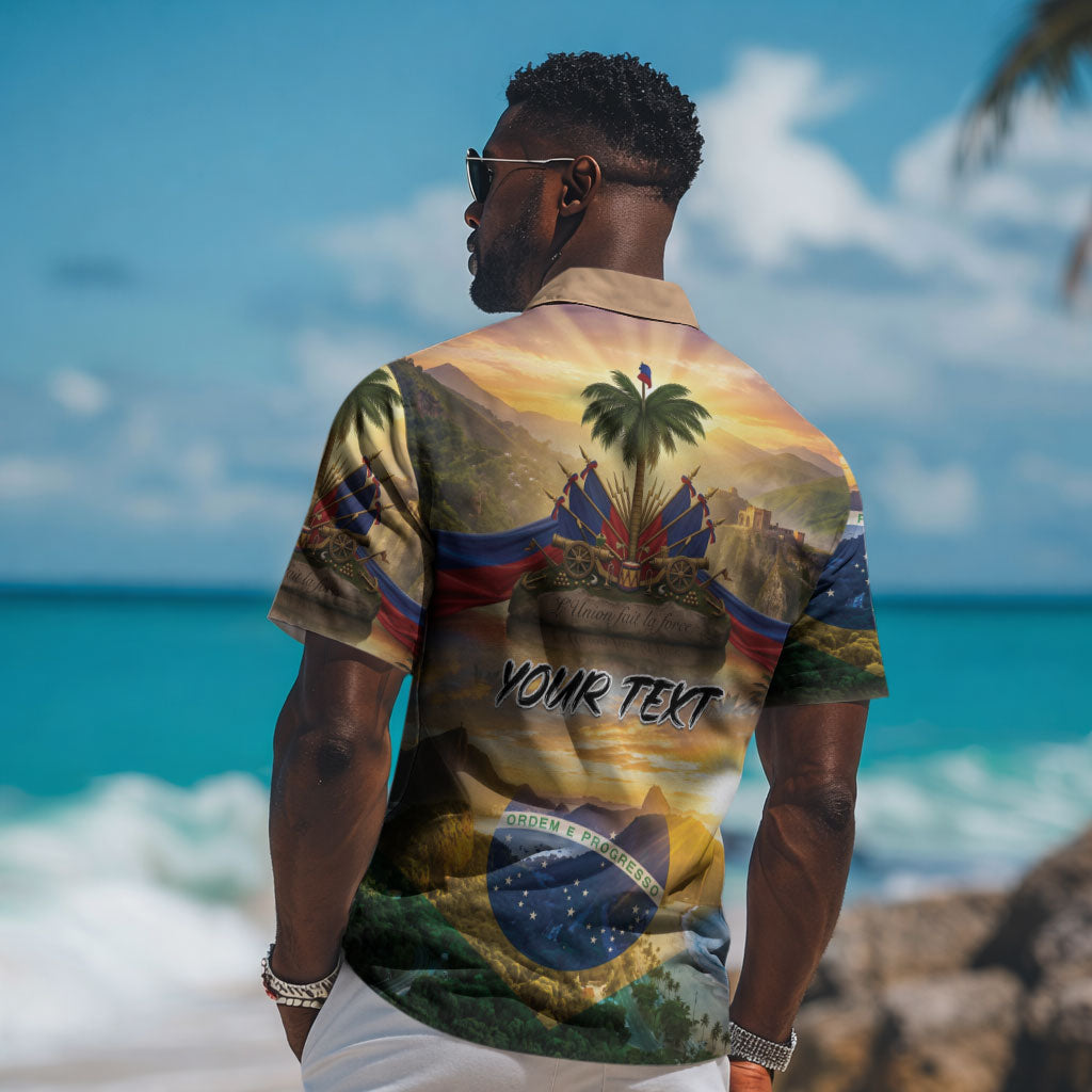 Personalized Brazil Haiti Hawaiian Shirt Heritage Landscape LT01