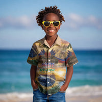 Personalized Brazil Haiti Kid Hawaiian Shirt Heritage Landscape