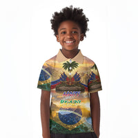 Personalized Brazil Haiti Kid Polo Shirt Heritage Landscape