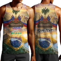 Personalized Brazil Haiti Men Tank Top Heritage Landscape