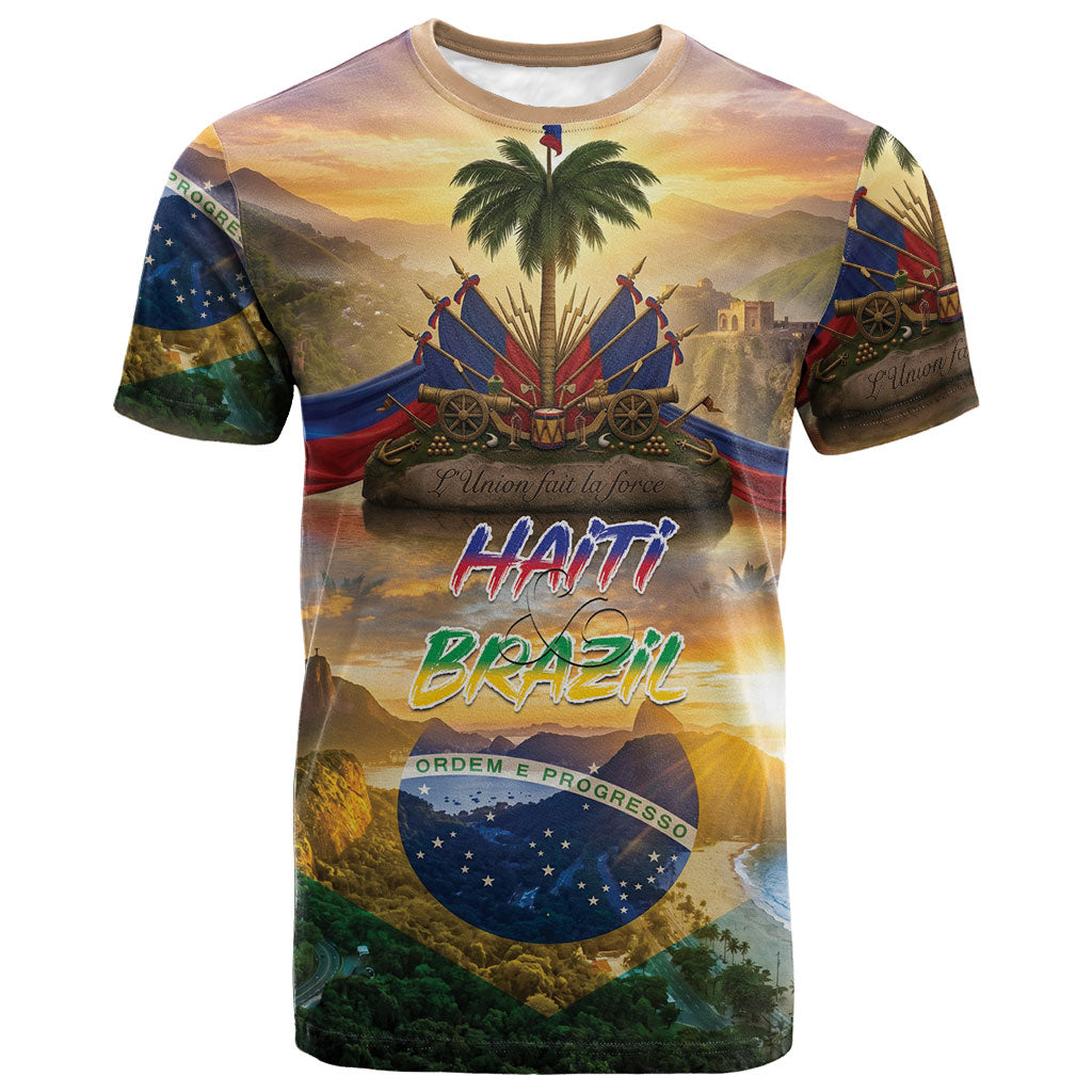 Personalized Brazil Haiti T shirt Heritage Landscape