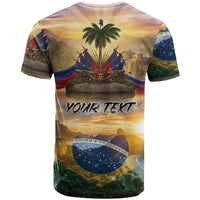 Personalized Brazil Haiti T shirt Heritage Landscape