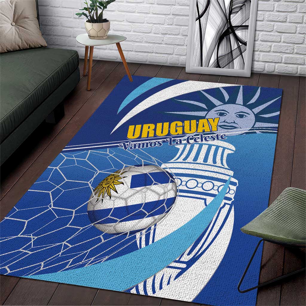 Uruguay 2024 Football Champions Area Rug Vamos La Celeste - Wonder Print Shop