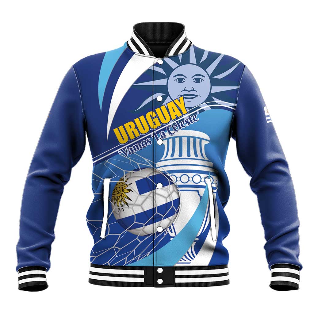 Uruguay 2024 Football Champions Baseball Jacket Vamos La Celeste - Wonder Print Shop