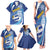 Uruguay 2024 Football Champions Family Matching Tank Maxi Dress and Hawaiian Shirt Vamos La Celeste - Wonder Print Shop