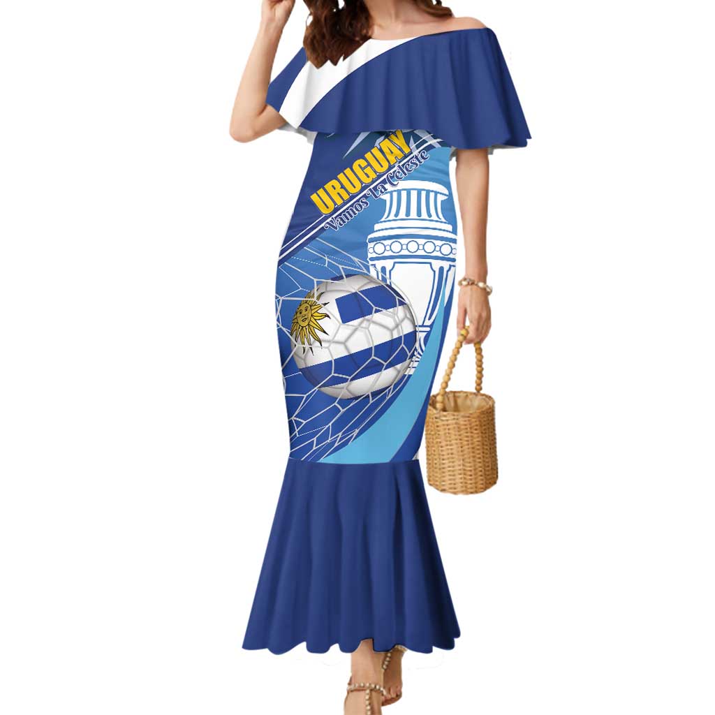 Uruguay 2024 Football Champions Mermaid Dress Vamos La Celeste - Wonder Print Shop