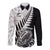 New Zealand Silver Fern Rugby Long Sleeve Button Shirt Aotearoa Maori Black Version - Wonder Print Shop