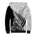 New Zealand Silver Fern Rugby Sherpa Hoodie Aotearoa Maori Black Version - Wonder Print Shop