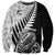 New Zealand Silver Fern Rugby Sweatshirt Aotearoa Maori Black Version - Wonder Print Shop