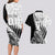 Custom New Zealand Silver Fern Rugby Couples Matching Long Sleeve Bodycon Dress and Hawaiian Shirt Aotearoa Maori Black Version - Wonder Print Shop