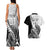 Custom New Zealand Silver Fern Rugby Couples Matching Tank Maxi Dress and Hawaiian Shirt Aotearoa Maori Black Version - Wonder Print Shop