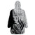 Custom New Zealand Silver Fern Rugby Wearable Blanket Hoodie Aotearoa Maori Black Version - Wonder Print Shop