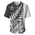 New Zealand Silver Fern Rugby Baseball Jersey Aotearoa Maori White Version - Wonder Print Shop