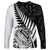 New Zealand Silver Fern Rugby Long Sleeve Shirt Aotearoa Maori White Version - Wonder Print Shop