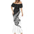 New Zealand Silver Fern Rugby Mermaid Dress Aotearoa Maori White Version - Wonder Print Shop