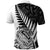 New Zealand Silver Fern Rugby Polo Shirt Aotearoa Maori White Version - Wonder Print Shop