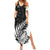 New Zealand Silver Fern Rugby Summer Maxi Dress Aotearoa Maori White Version - Wonder Print Shop