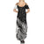 New Zealand Silver Fern Rugby Summer Maxi Dress Aotearoa Maori White Version - Wonder Print Shop