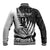 Custom New Zealand Silver Fern Rugby Baseball Jacket Aotearoa Maori White Version - Wonder Print Shop