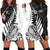 Custom New Zealand Silver Fern Rugby Hoodie Dress Aotearoa Maori White Version - Wonder Print Shop