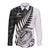 Custom New Zealand Silver Fern Rugby Long Sleeve Button Shirt Aotearoa Maori White Version - Wonder Print Shop