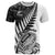 Custom New Zealand Silver Fern Rugby T Shirt Aotearoa Maori White Version - Wonder Print Shop