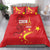 Custom China 2024 Bedding Set Chinese Dragon Yellow Star - Wonder Print Shop