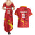 Custom China 2024 Couples Matching Summer Maxi Dress and Hawaiian Shirt Chinese Dragon Yellow Star - Wonder Print Shop