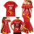 Custom China 2024 Family Matching Mermaid Dress and Hawaiian Shirt Chinese Dragon Yellow Star - Wonder Print Shop