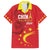 Custom China 2024 Family Matching Puletasi and Hawaiian Shirt Chinese Dragon Yellow Star - Wonder Print Shop