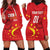 Custom China 2024 Hoodie Dress Chinese Dragon Yellow Star - Wonder Print Shop